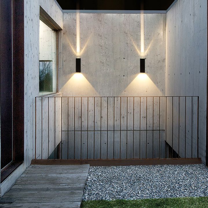 Sombra rectangular arriba y abajo de la pared LED aplanos modernos de estilo minimalista de metal de estilo minimalista