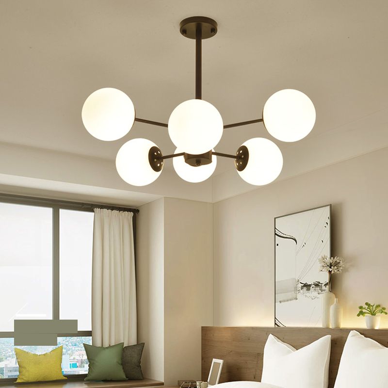 2 Color Opcional Candelera moderna Candelera de sombra de vidrio esmerilado para dormitorio de sala de estar