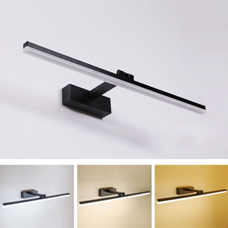 Acrylique linéaire de lampe murale applique minimalisme minimalisme luminaire luminaire pour la salle de bain