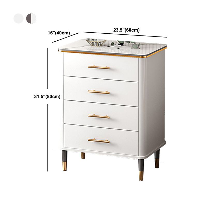 15.74" Wide Wood Accent Chest with Straight Legs Contemporary Chest