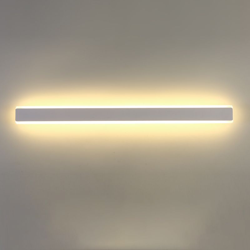 Apliques de pared lineal de metal estilo contemporáneo 1 lámpara de pared ligera para sala de estar