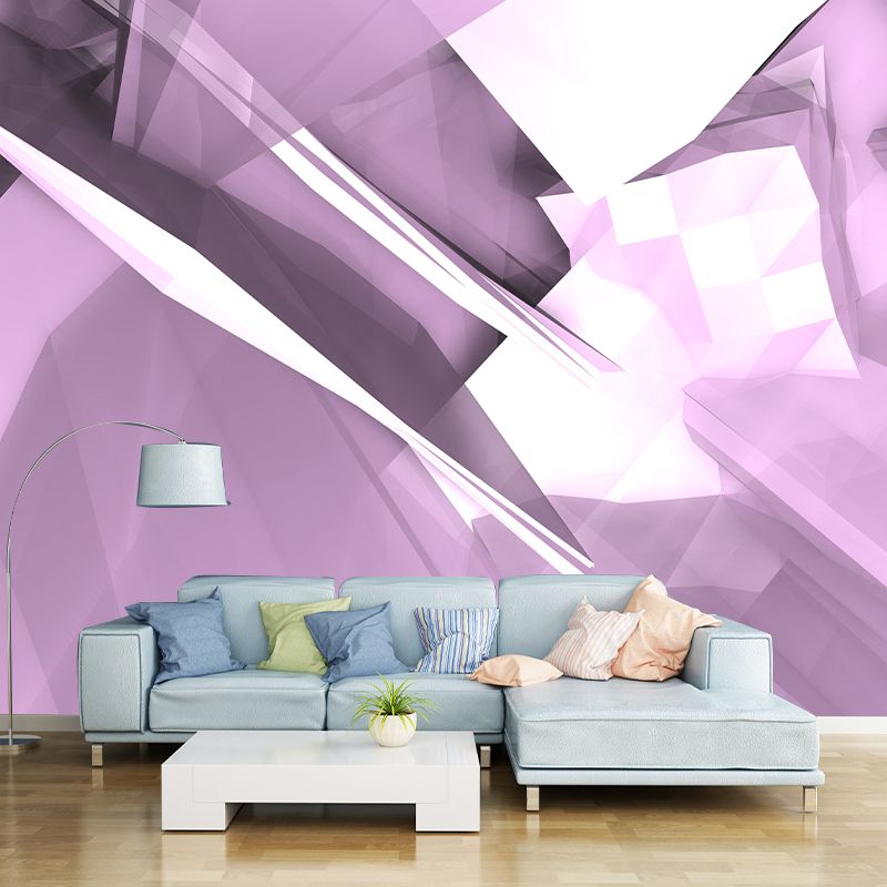 Illustration Mural Wallpaper Abstract Geometry Environment Friendly Bedroom Wall Mural