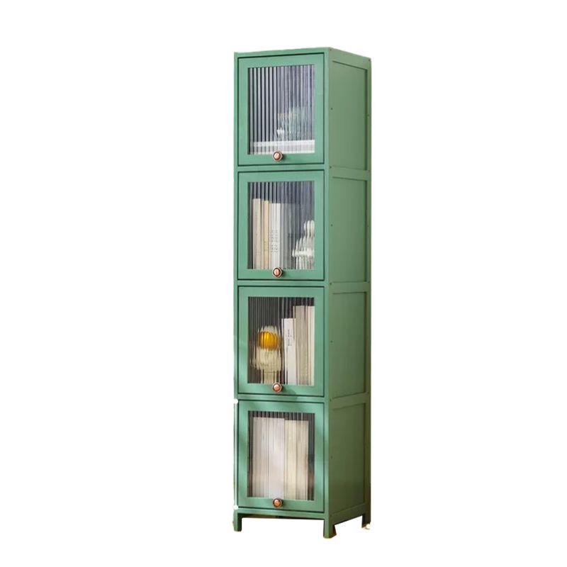 Rectangular Wood Cabinet, Modern Accent Chest with Acrylic 4/5 - Door