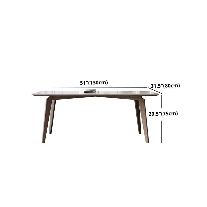 Modern Rectangle Wood Dining Table Set 1/4/5/7 Pieces Dining Set for Home Use