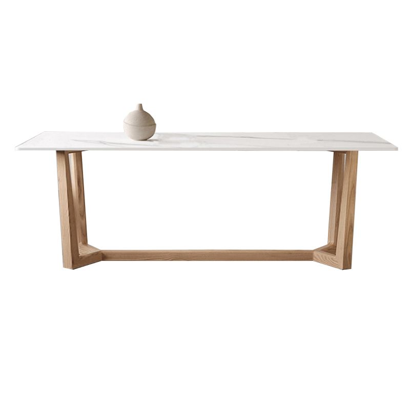 1/2/3/4 Pieces Dining Room Furniture Set Modern Sintered Stone Table and Armless Chairs