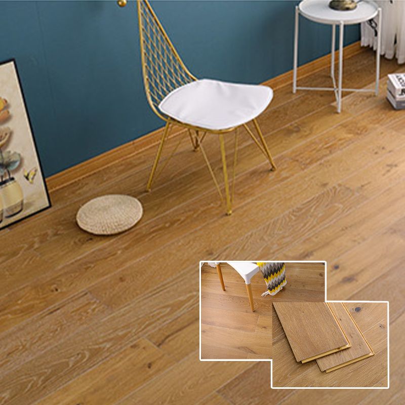 Wood Laminate Flooring Stain Resistant Laminate Plank Flooring Set of 7