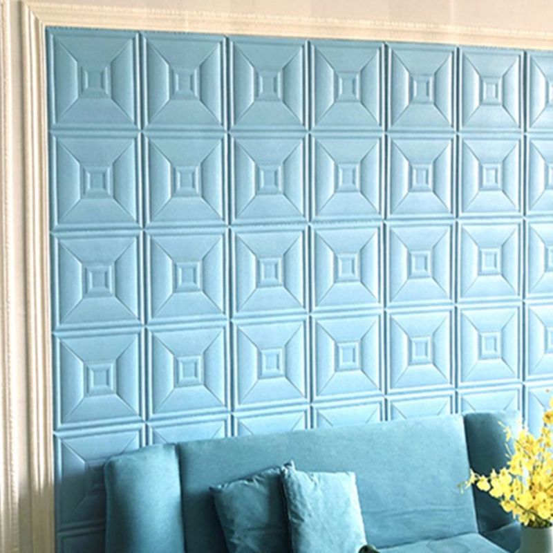 Glam Peel and Stick Wall Paneling in Foam with 3D Embossed Panel