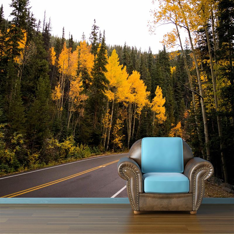 Customized Road Wall Mural Environment Friendly Wallpaper for Guest Room Decoration