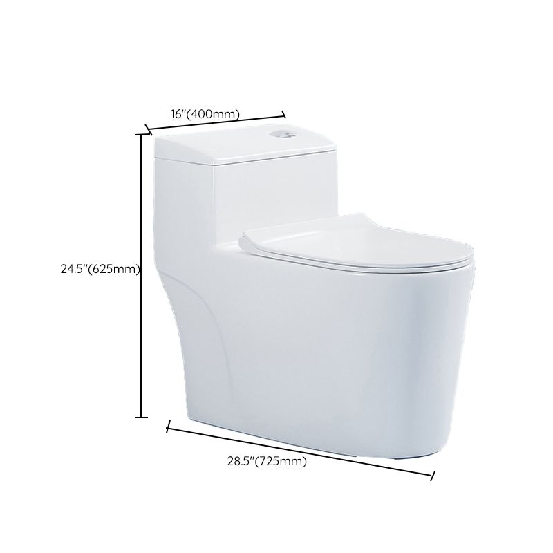 Traditional Floor Mounted Flush Toilet One Piece Toilet Siphon Jet Toilet