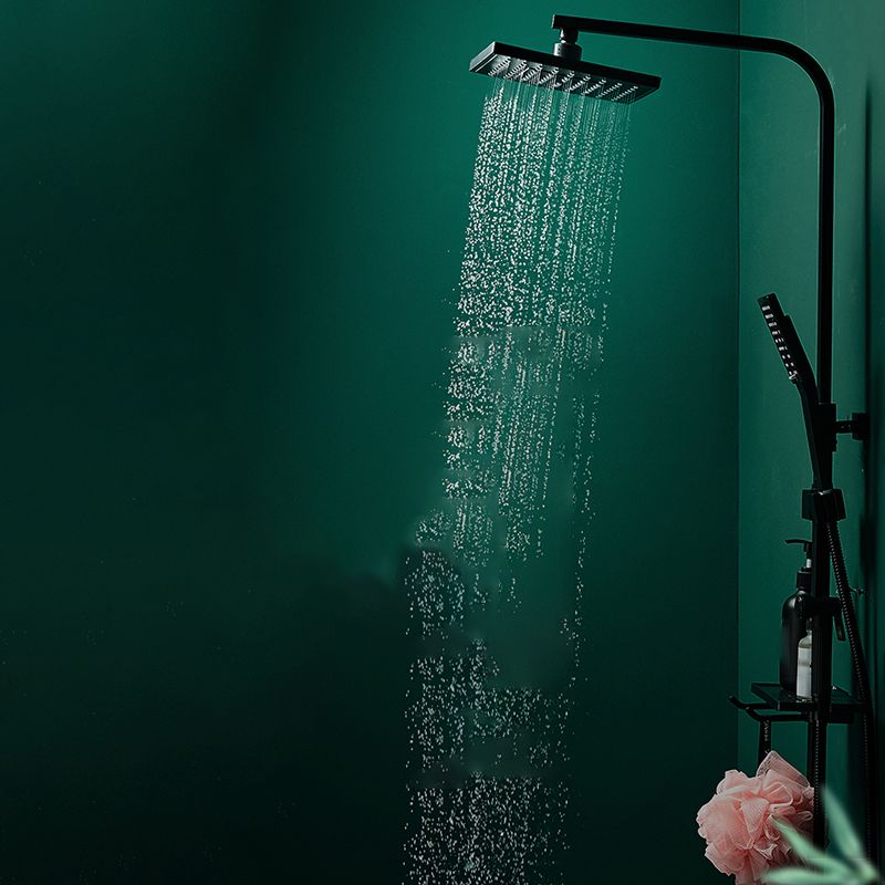 Contemporary Style Shower System Spot Resist Wall Mounted Copper Shower System