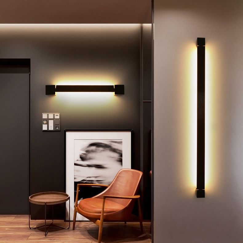 Moderno stile minimalista di vanità lineare luci di vanità in metallo illuminazione per bagno per bagno