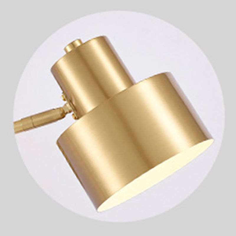 Postmoderne 1 Kopfmetall Wandleuchte Goldwandleuchte für den Untersuchungsraum