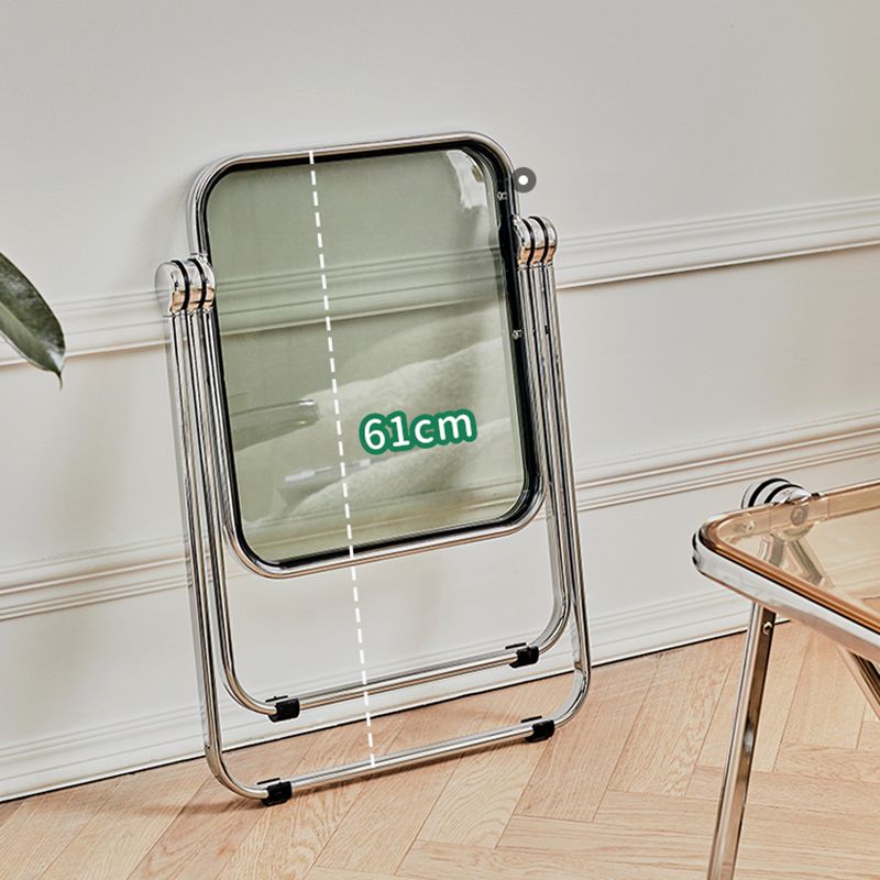 Contemporary Metal X-base End Slide Table Rectangular Side Table