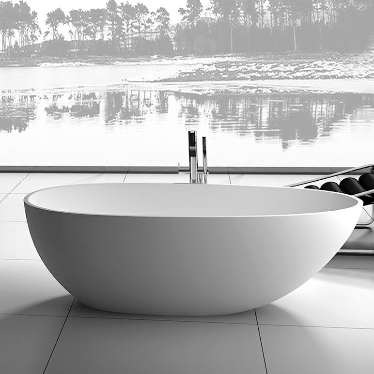 Stone Soaking Roll Top Bathtub Antique Finish Freestanding Bath Tub