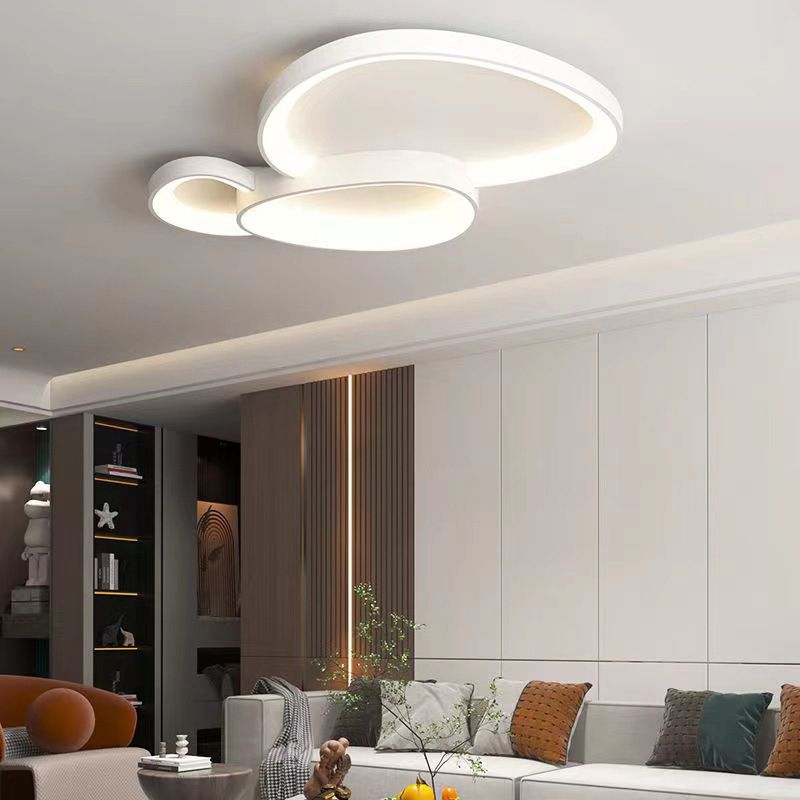 Multi Lights Ceiling Light Modern LED Ceiling Mount Light with Acrylic Shade for Bedroom