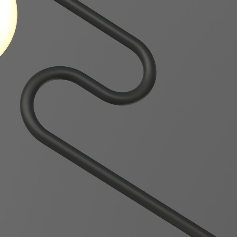 Modern Simple Hanging Lamp Glass Ball Shape Shade Island Light Fixture for Dining Table