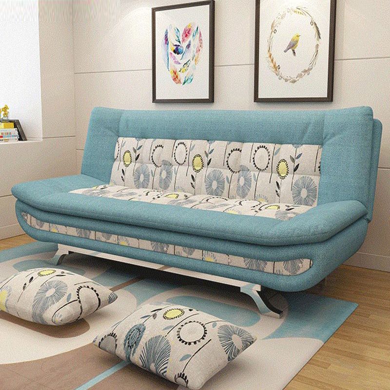 74.80 "W √ó 35.43" d √ó 35.43 "H Keks Back -Leinen -Armless -Sofa mit faltbarem