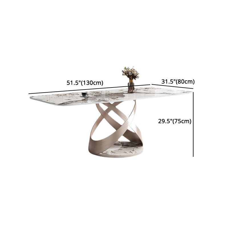 Contemporary 1/4/5/7 Pieces Dining Set Sintered Stone Dining Table for Kitchen