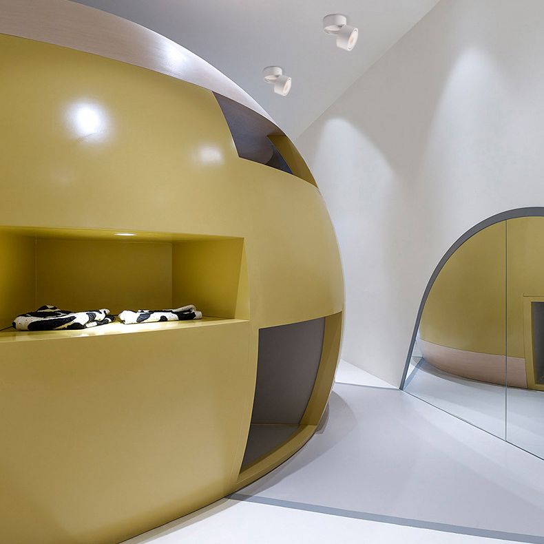 Minimalisme 1-Light LED Flush Plafondlamp Metalen Cilinder Plafondlamp Fixture