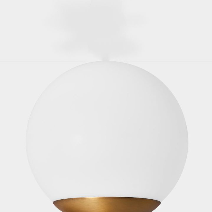 Contemporary Vanity Light Simple Glass Ball Shade Wall Light Sconce for Bathroom