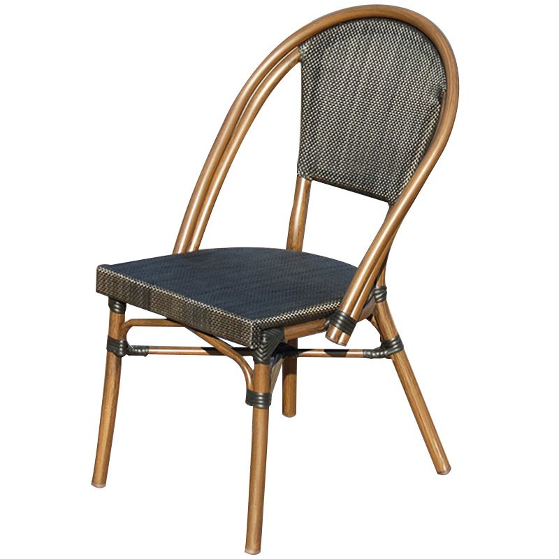 Tropical Patio Dining Side Chair Set of 2/4/6/8 Faux Rattan Dining Side Chair