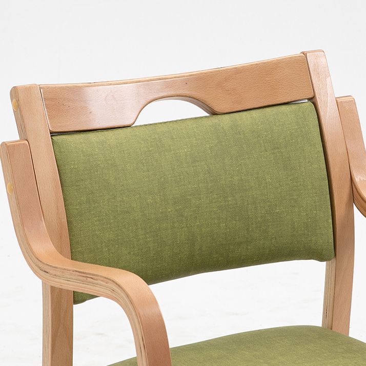 Sillas de madera maciza de estilo contemporáneo, juego de sillones de comedor con respaldo abierto para cocina