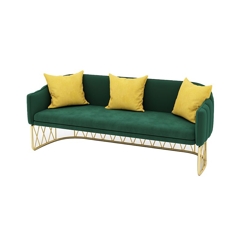 Modern Sloped Arm Sofa with Tight Back and Single Cushion Seat