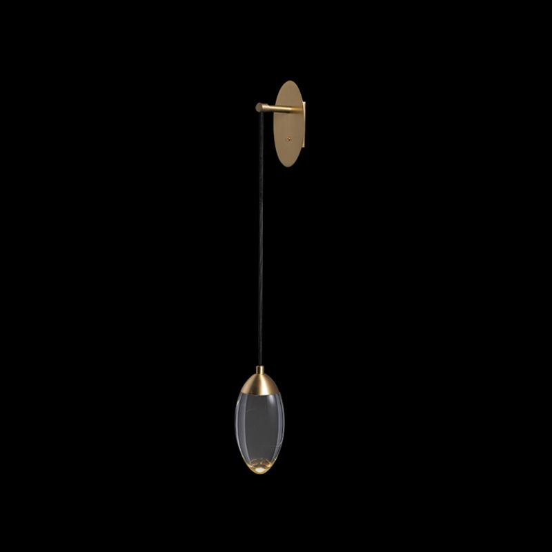 Crystal Teardrop Wall Sconce Lights Modern Style 1 Light Wall Mounted Light Fixture