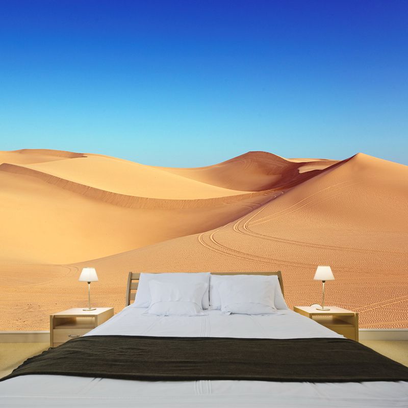 Modern Nightfall Desert View Mural Moisture Resistant Wall Art for Living Room