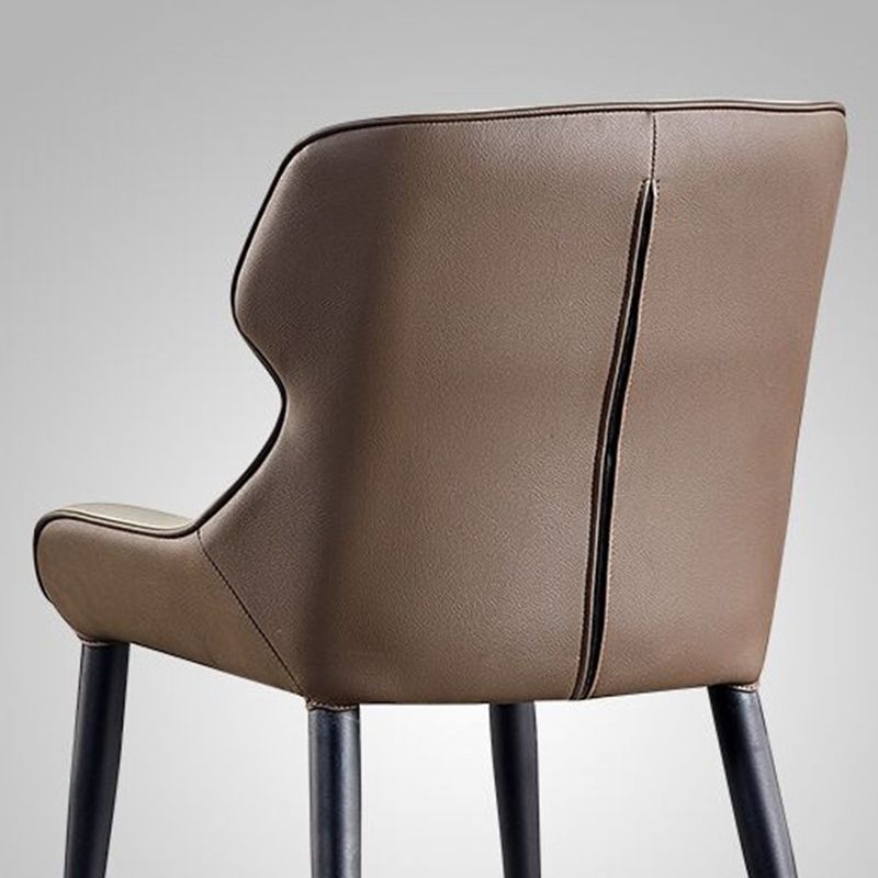 Home Upholstered Chair Dining Room Faux Leather Parsons Dining Chair