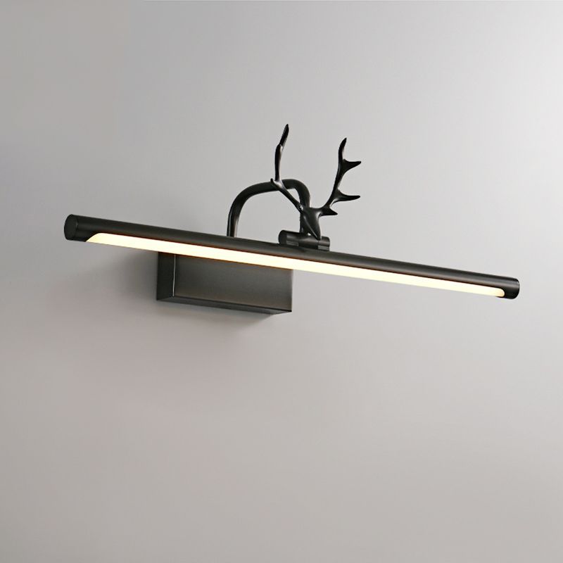 Linear 1-Light Wall Mounted Light Fixture Modern Style Brass Vanity Lighting Ideas