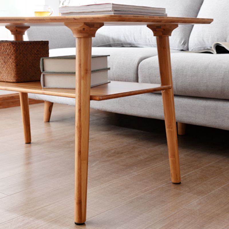 Scandinavian Style Coffee Cocktail Table Solid Wood 4 Legs Coffee Table