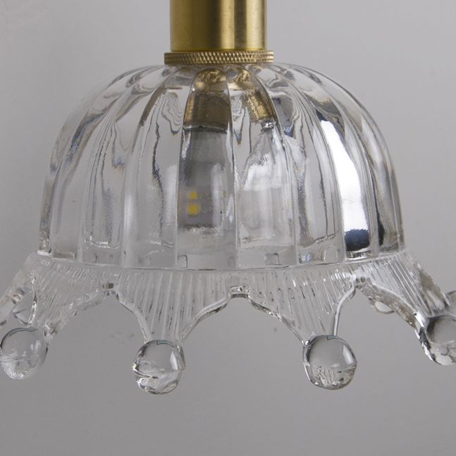 Industrial Style Geometric Wall Lamp Light Glass 1 Light Wall Mounted Lighting in Gold