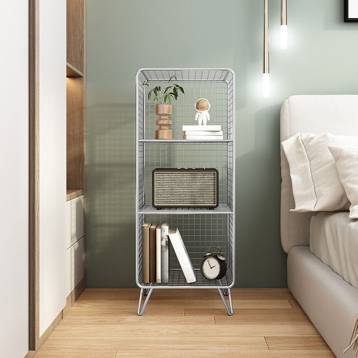 Modern Style Bookcase Standard Closed Back Metal Bookshelf for Home