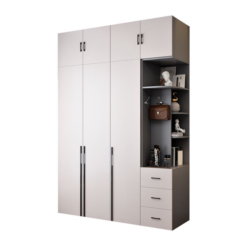 Contemporary Wooden Wardrobe Soft Close Door Wardrobe Closet