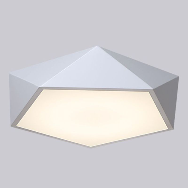 Modern Simplicity Paint Process Acryl Plafond Light Polygon Shape voor Slaapkamer