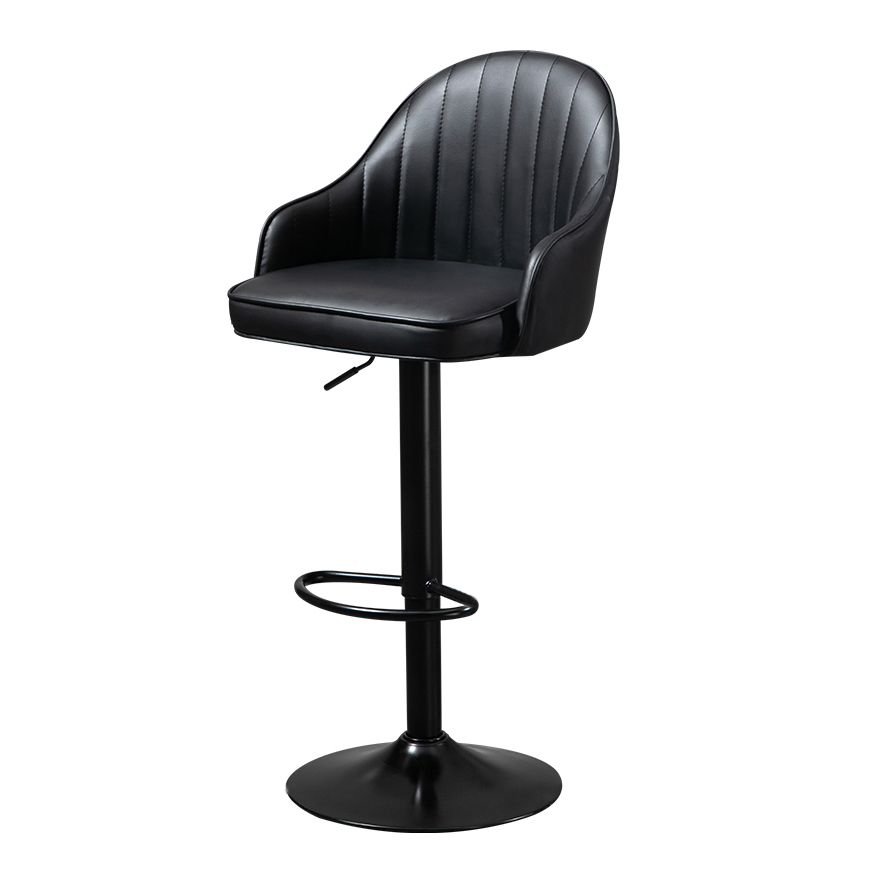 Modern Rotatable Liftable Counter Stool Steel Household Bar Stool with Cushion