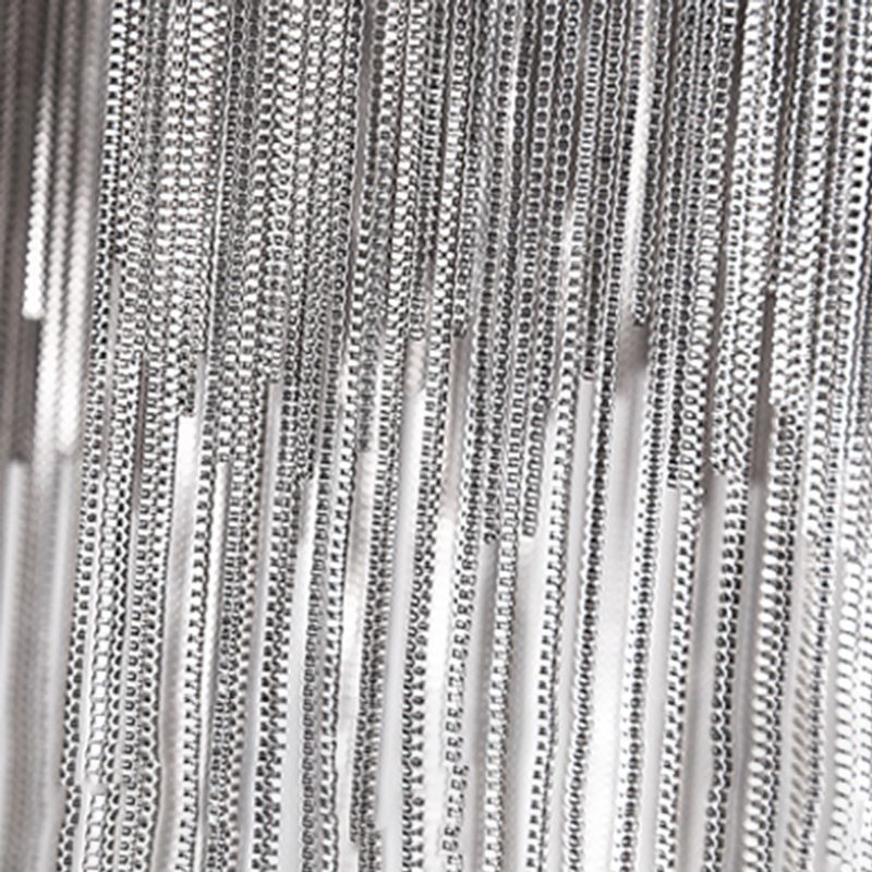 Sombra de cadena de metal Costeo de lámpara contemporánea Luz para sala de estar de comedor