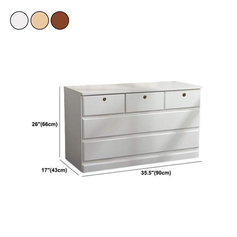 Contemporary Storage Chest Wood Storage Chest Dresser 15.7" W