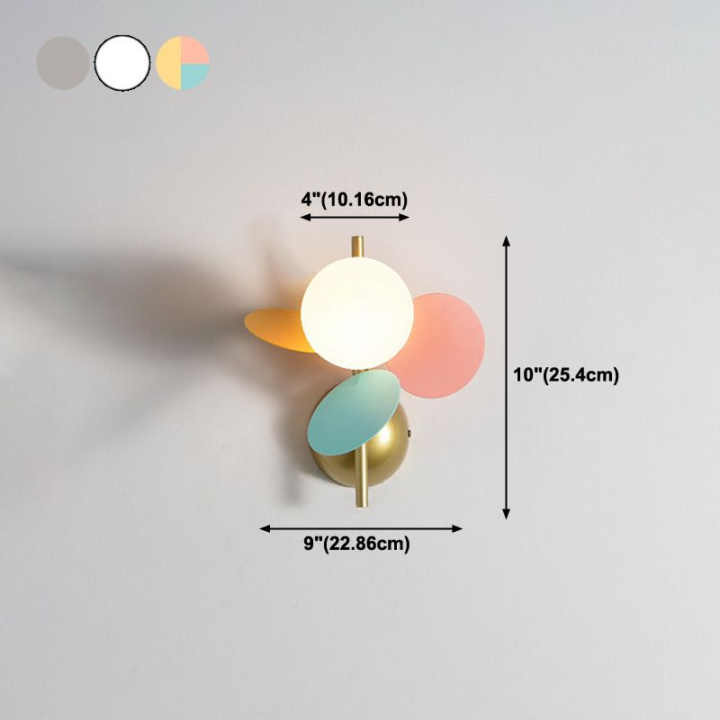 Modern Style Globe Sconce Light Fixtures Metal Multi Lights Wall Lighting Ideas