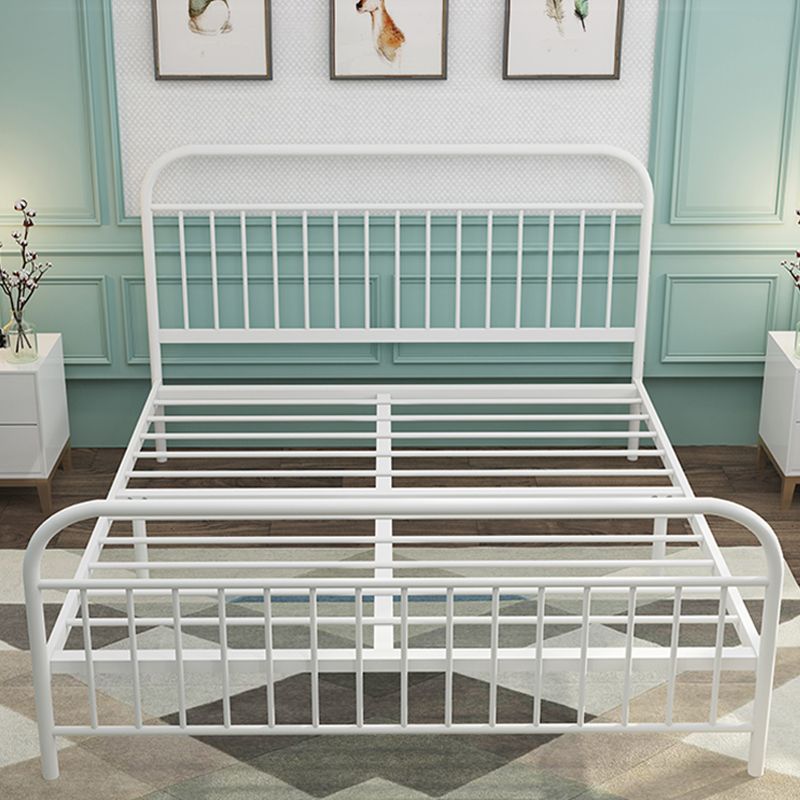 78.74-inch Wide Standard Bed with Headboard and Legs ,Solid Color