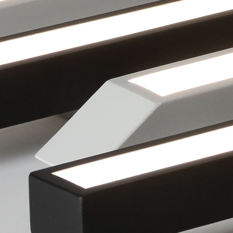 Luminaire de plafond encastré à plusieurs têtes, plafonnier LED contemporain