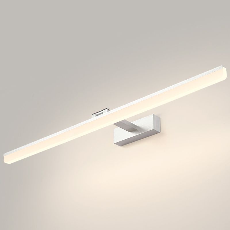 Mount mural linéaire moderne luminaire luminaire en aluminium à 1 lumière pour salle de bain