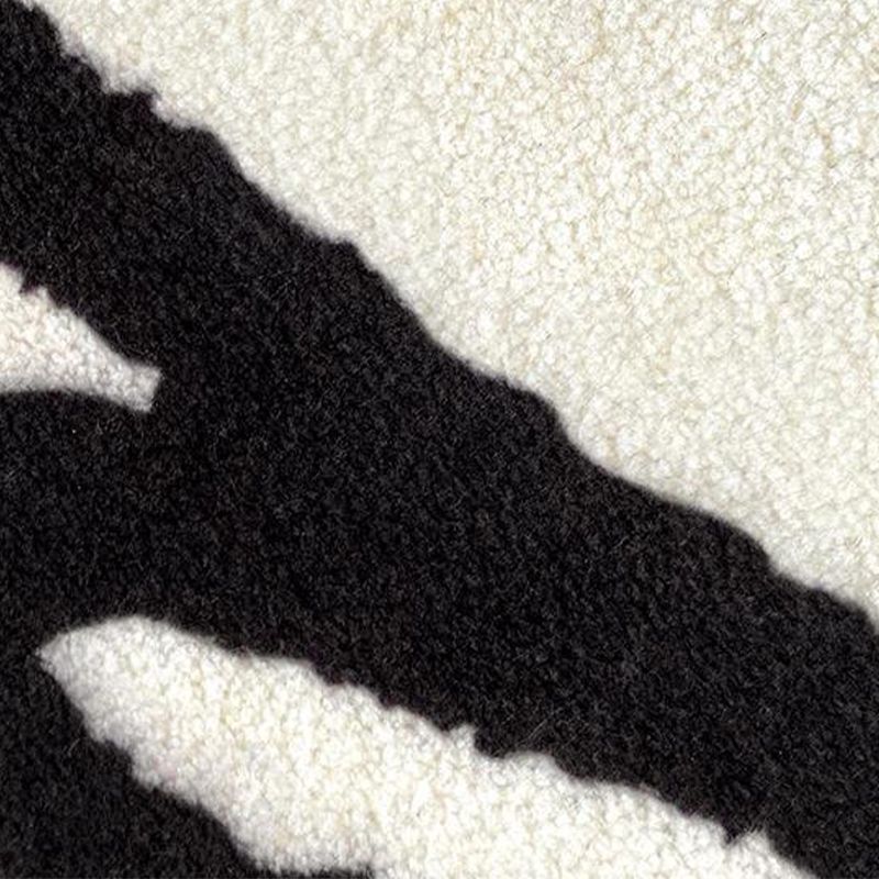 Apricot Color Piece Carpet Polyester Modern Carpet Washable Carpet for Living Room