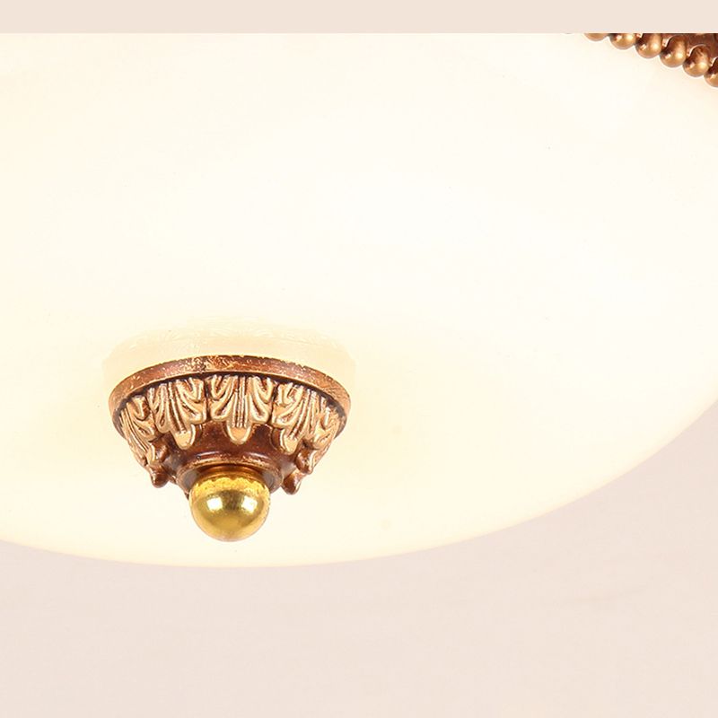 Bowl Flush Mount Lighting Fixtures Traditional Glass Flushmount