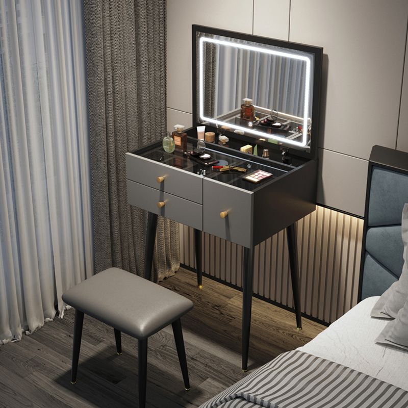Contemporary Dressing Table Glass Lighted Mirror Bedroom Make-up Vanity