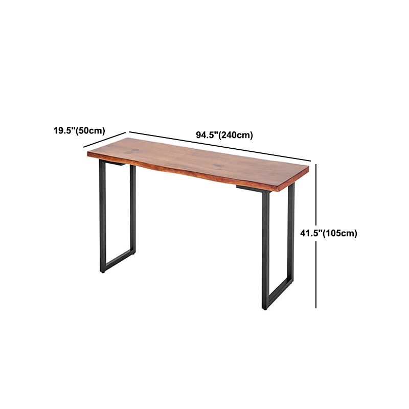 Luxury Rectangle Solid Wood Bar Table Set 1/7 Pieces Counter Table with Backless Stools