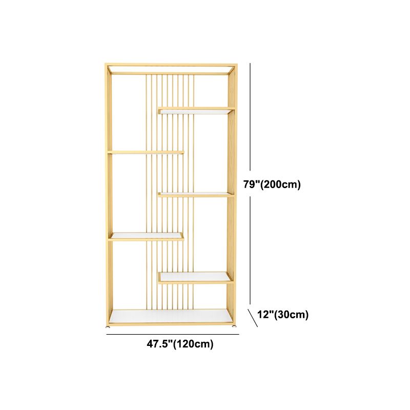 5-Shelf Modern vertikaler Etagere-Bücherregal Iron Frame Hersteller Holzregal Bücherregal