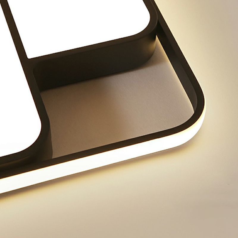 Overlappende plafondinbouwlamp Noordse acryl slaapkamer LED inbouwlamp