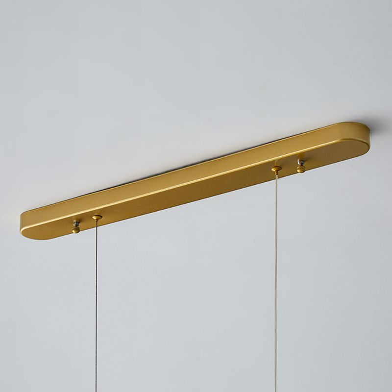 Luz de colgante de clúster de vidrio transparente de lujo, lámpara minimalista de techo múltiple de 3 luces